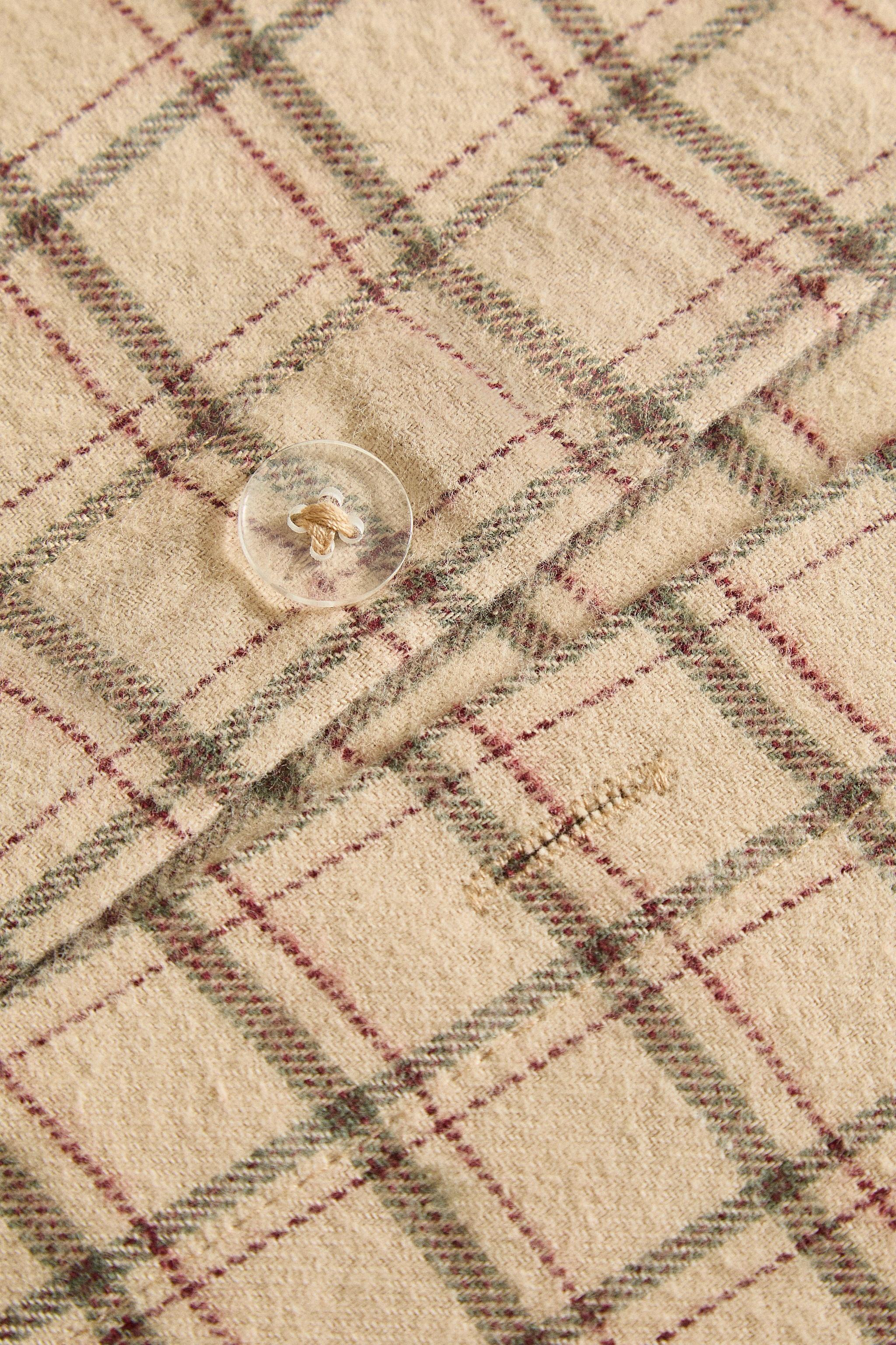 PLAID FLANNEL DUVET COVER